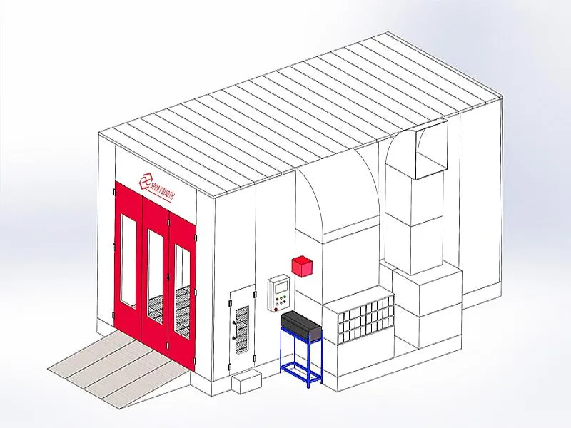 60 auto body shop paint booth 主图 60 auto body shop paint booth 主图